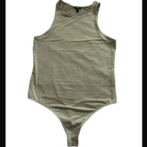 Express Sage Green Thong Body Suit